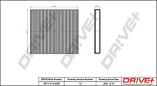 DP1110.12.0380 Dr!ve+ Filtro, Aria abitacolo per DODGE,JEEP