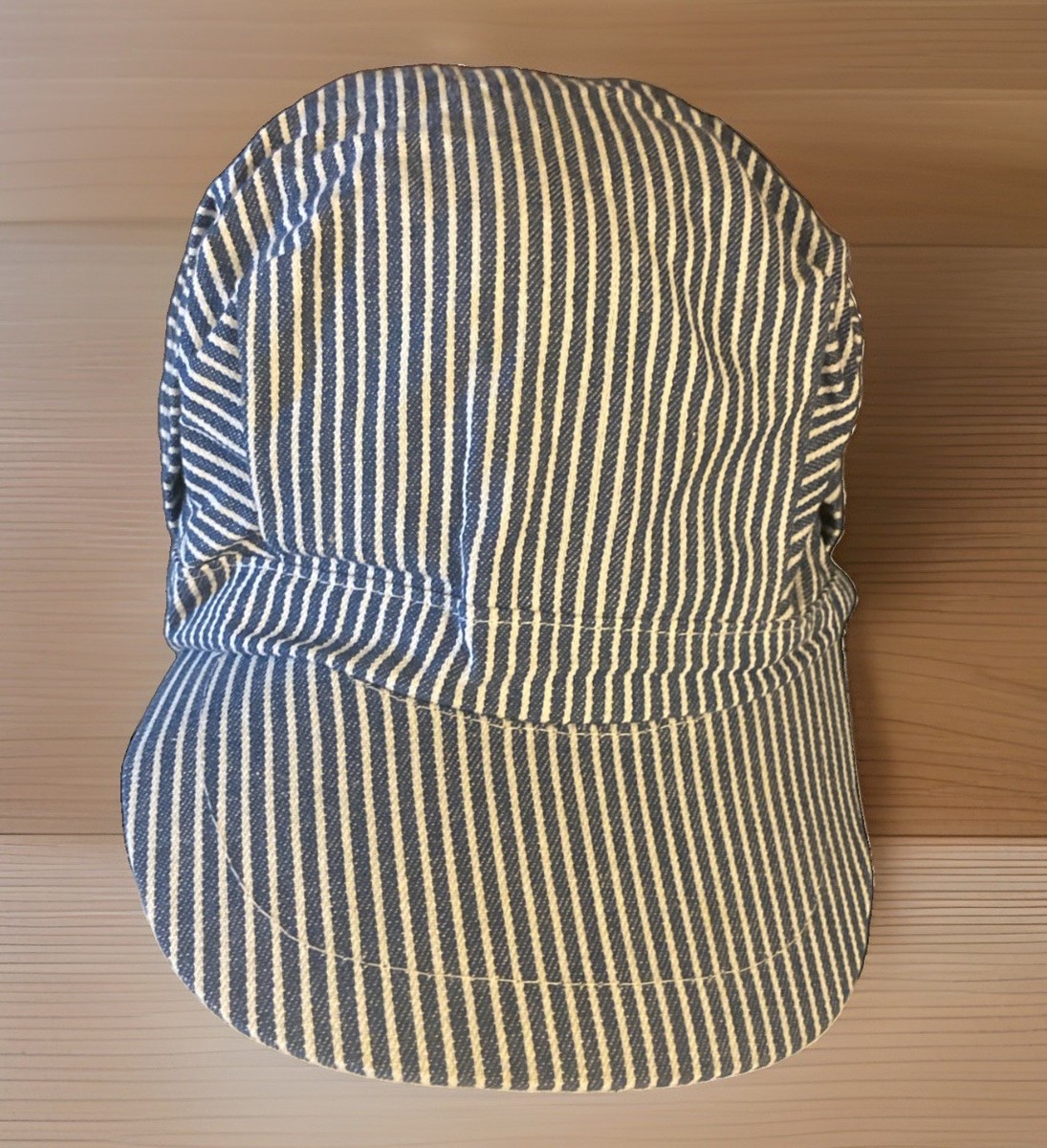 Jacobson Hickory Stripe Train Conductor Engineer Hat Cap Snapback 59cm