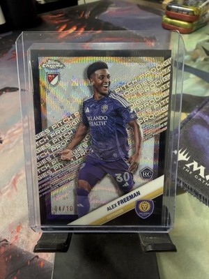2025 Topps Chrome MLS Pitch Prodigies Alex Freeman Black Wave Refractor /10 RC