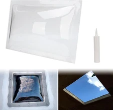 RV Skylight Outer Dome,18"x26" OD Universal Fits All Standard Clear 
