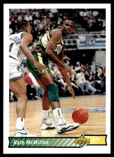 1992-93 Upper Deck Nate McMillan Seattle SuperSonics #291