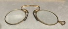 Antique Victorian Brass Lorgnette Reading Glasses with Soft Case (19th Century) — photo 3