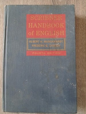 Scribner Handbook of English Albert Marckwardt Fourth Edition 1967 Hardcover