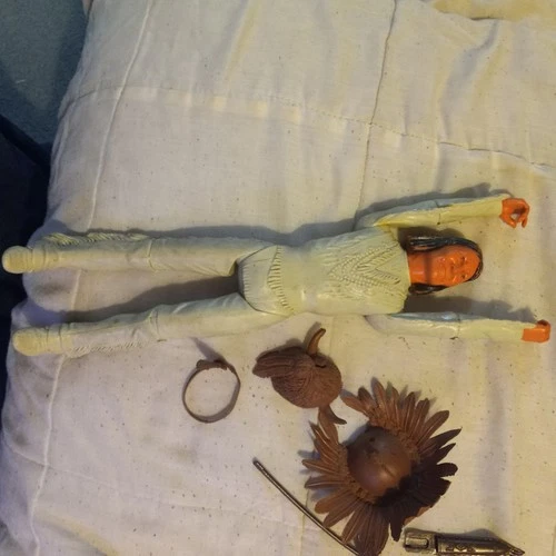 VTG 1967 Marx Johnny West Indian Chief Geronimo Action Figure 12” ~ 11 3/4” Doll