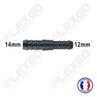 Raccord connecteur Droit pour tuyau et durite diamètre 14-12mm