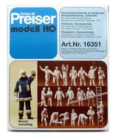 Preiser 16351 FeuerwehrmäNner In Moderner Einsatzkleidung Spur H0 1:87