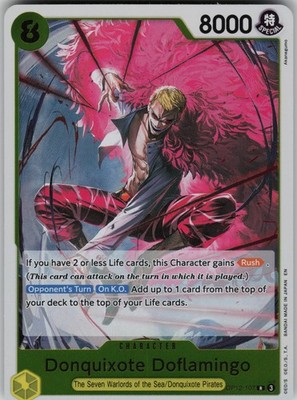Donquixote Doflamingo Holo OP12-107 Legacy of the Master One Piece TCG