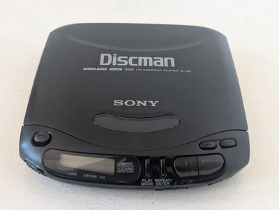 Sony Discman D-140 Portable Disc Player CD Compact Player Tested And Working  - Bild 1 von 4