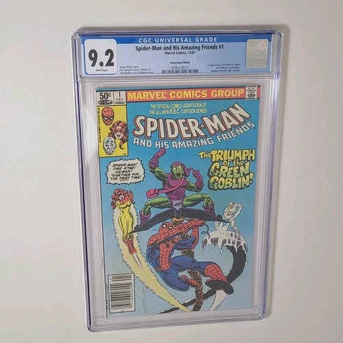 Spider-Man and His Amazing Friends #1 Newsstand, CGC 9.2 NM-, WP (Marvel, 1981)
