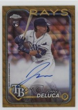 2024 Topps Chrome Rookie Gold Wave Refractor 31/50 Jonny Deluca #RA-JDE Auto 2x4