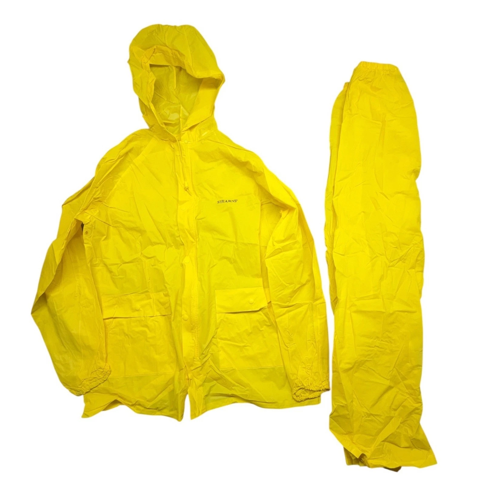 Stearns Yellow Waterproof Rain Suit Jacket and Pants Set Model 8036 Mens Large
Opens in a new window