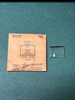 Verre De Montre SUC RS 361 Pour Timex 50901 Model 23 - 17,9x12,6 Mm [NOS]