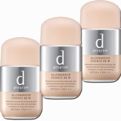 SHISEIDO ''d'' Program ALLERBARRIER ESSENCE BB N Medium 30 ml SPF 50+ PA+++ x 3