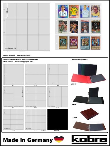 Großer-Postkartenringbinder-KOBRA-AK1B-B-Blau-leer-für-Postkarten-Ansichtskarten - 第 12/16 張圖片