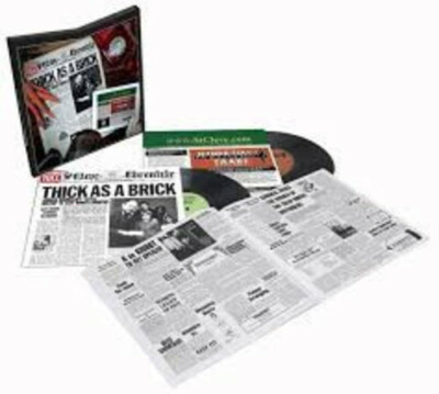 JETHRO TULL THICK AS A BRICK 180 GRAM 1 &2 WITH 80 PAGE HARD COVER BOOK + BONUS