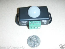 12 VOLT Motion Detector sensor switch PIR 12-12 volt DC w/timer great for LED's