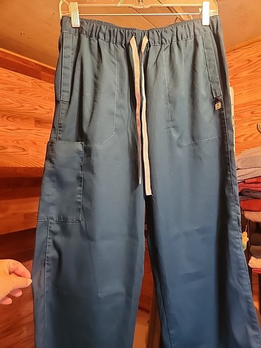WONDERWINK GREY MEDIUM SCRUB PANTS! EUC! MEDICAL DENTAL VET TECH 😷👌!! - 第 1/4 張圖片