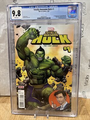 Totally Awesome Hulk 1 CGC 9.8 1st appearance of Lady Hellbender Miles She Hulk
