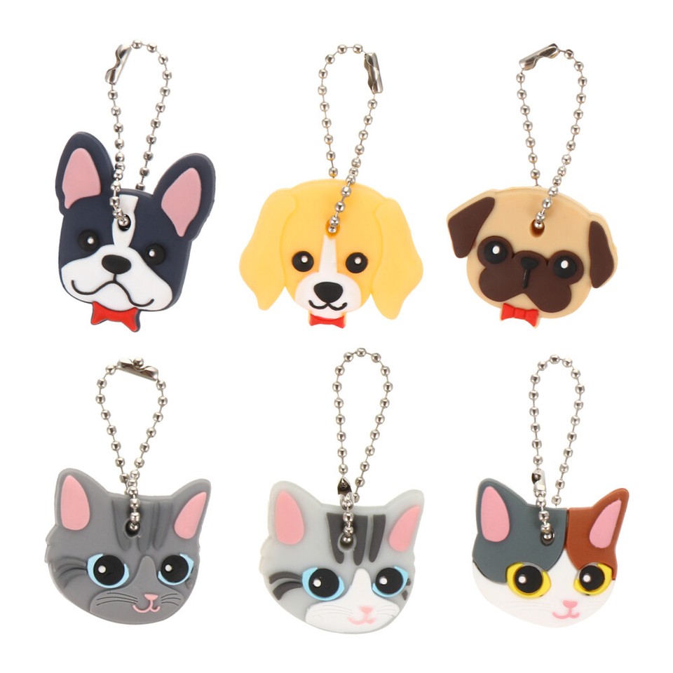 6 Pcs Rubber House Key Caps Car Key Cover Caps Key Identifier Rings eBay