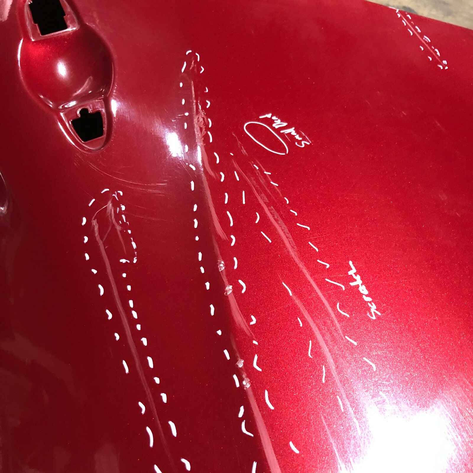 2014 - 2019 Maserati Ghibli M157 SQ4 Left Rear Door Skin Shell Ruby Red OEM