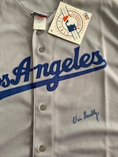 VIN SCULLY SIGNED AUTOGRAPHED LOS ANGELES DODGERS JERSEY COA RIP