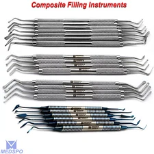 Dental Composite Filling flat Plastic Filling & Spatula Restorative Instruments
