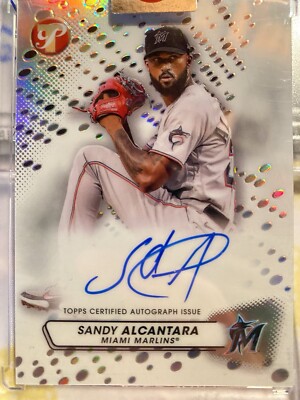 2023 Topps Pristine Autograph Sandy Alcantara #PA-SA Auto Encased Marlins