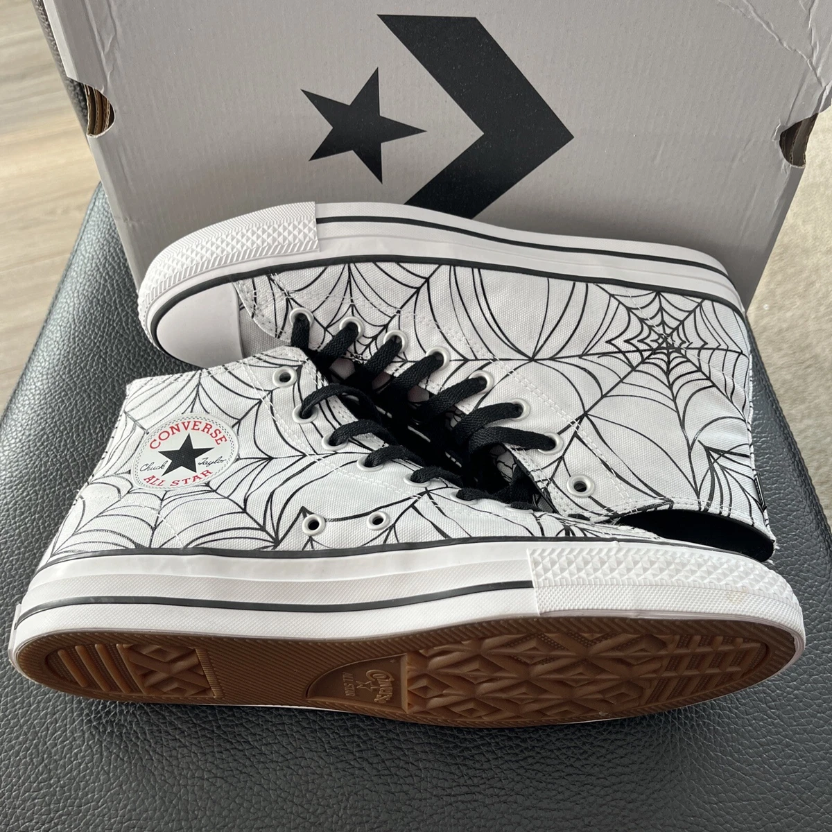 Converse Chuck Taylor All Star High Top White Spider Web Men s 9
