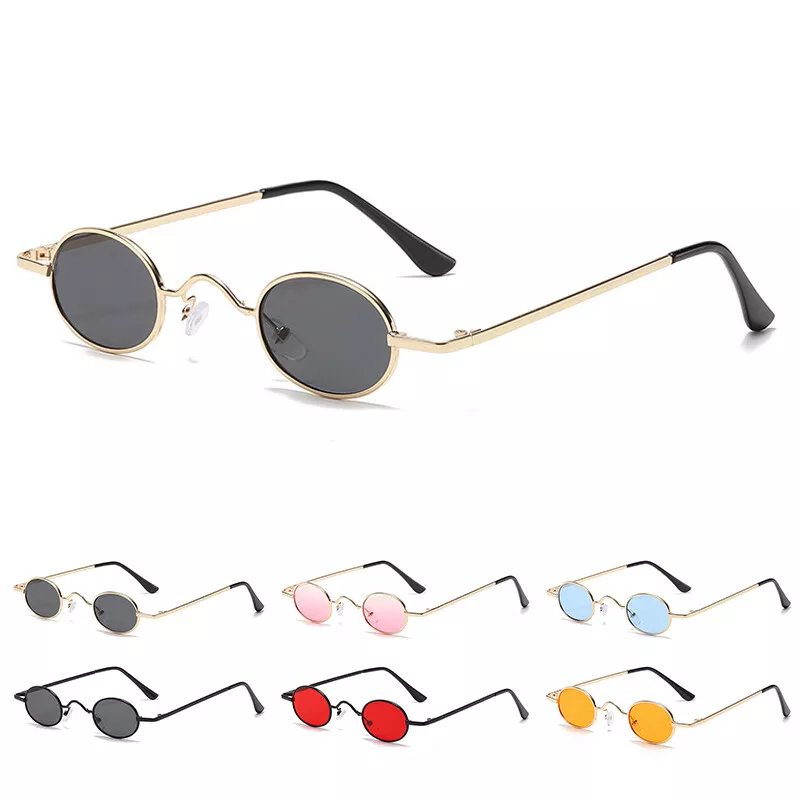 Small round 2024 frame sunglasses