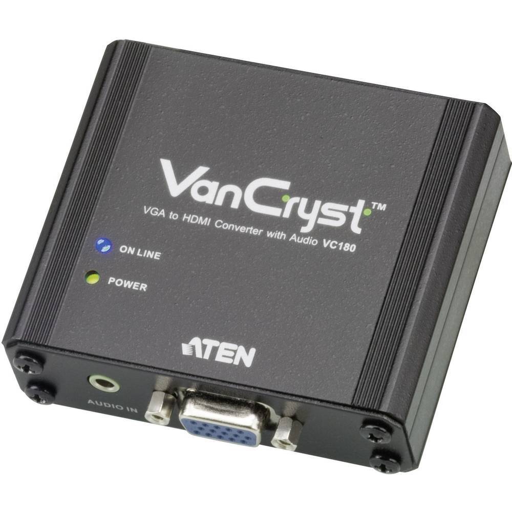 Видеорегистратор ATEN VC180 VGA Klinke - HDMI с разрешением 1920 x 1080 пикселей 13390₽