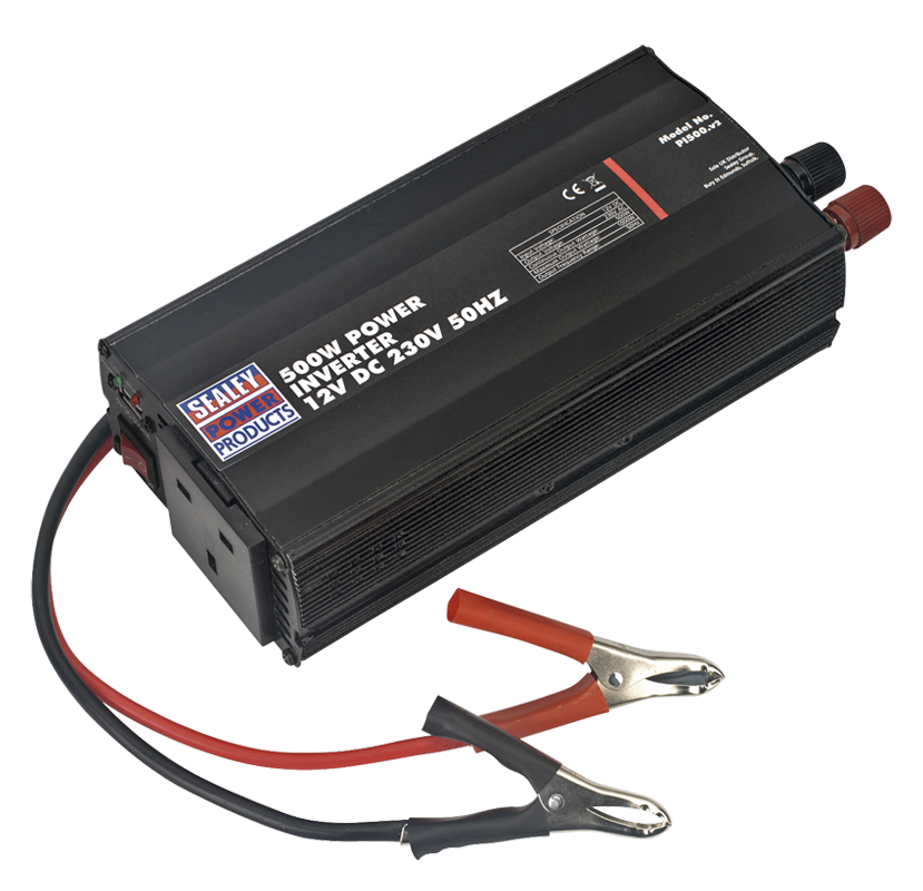Sealey PI500 Power Inverter 500W 12V DC - 230V 50Hz