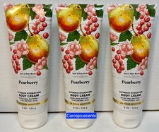 Bath Body Works Pearberry Body Cream set of 3