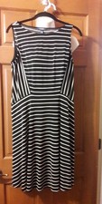 Chaps Ladies Size L Stripped Dress 