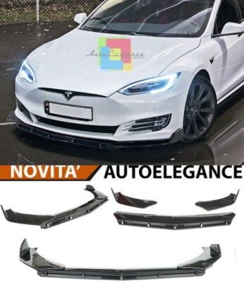 TESLA MODEL S BLADE UNTER STOSSSTANGE ABS LOOK RS SCHWARZ SPLITTER