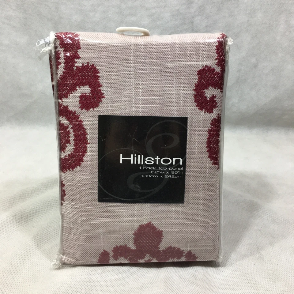 Hillston Merlot Panel Pestaña Trasera 52" x 95" Juego de 4 Lote Softline Home Fashions Foto 3 de 4