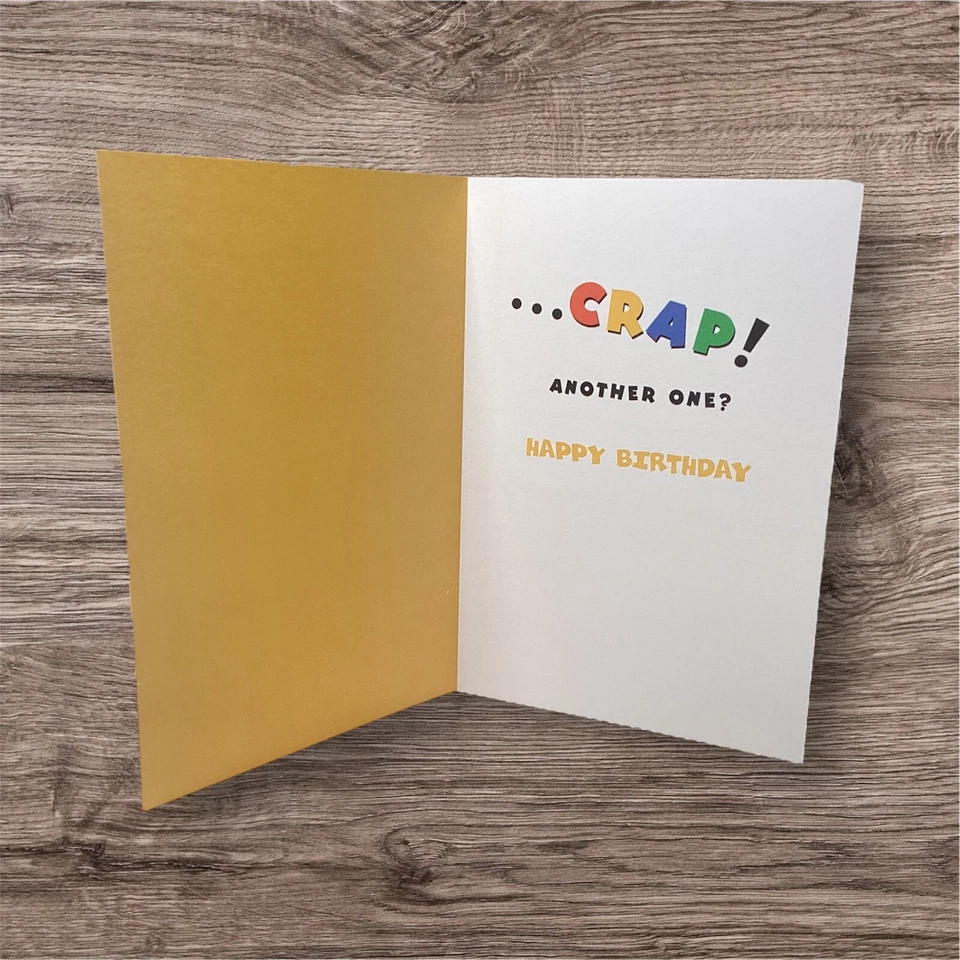 Holy Crap Another Birthday Card Humor Funny Him Men Her Woman Over The Hill - Image 3 of 3