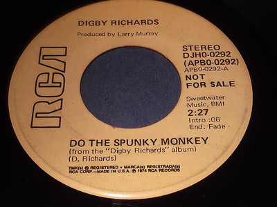Digby Richards - Do The Spunky Monkey (Stereo) / (Mono) 45