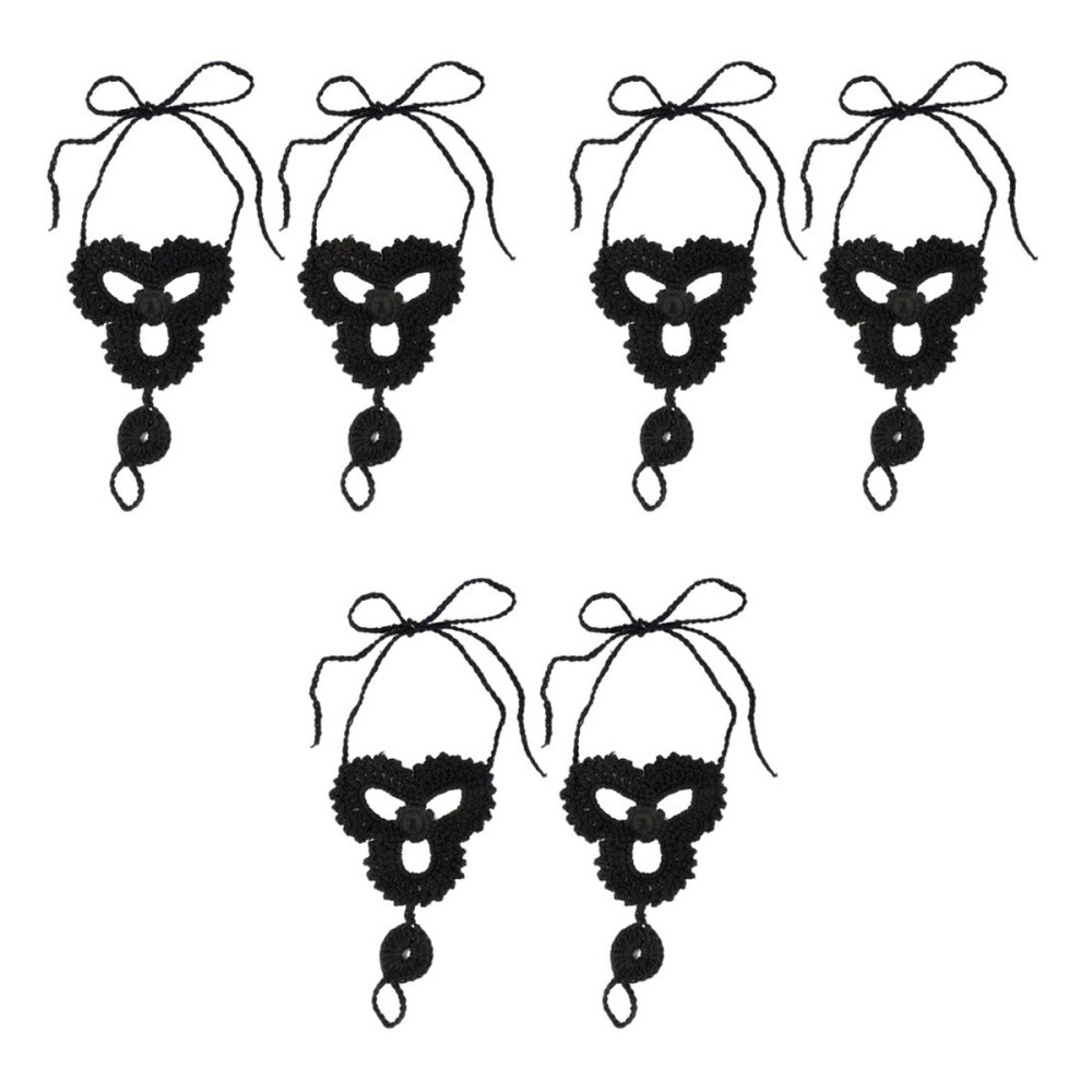 APL Sandali da spiaggia portatili comodi utili cavigliera all'uncinetto ragazza donna