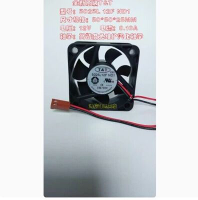 Brand new T&T 5025L 12F ND1 DC12V 0.10A 5cm 5CM fan 50 * 50  #F11