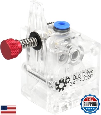 Haldis 3D Upgrade Clear BMG Extruder, Transparent Dual Drive Bowden Extruder 