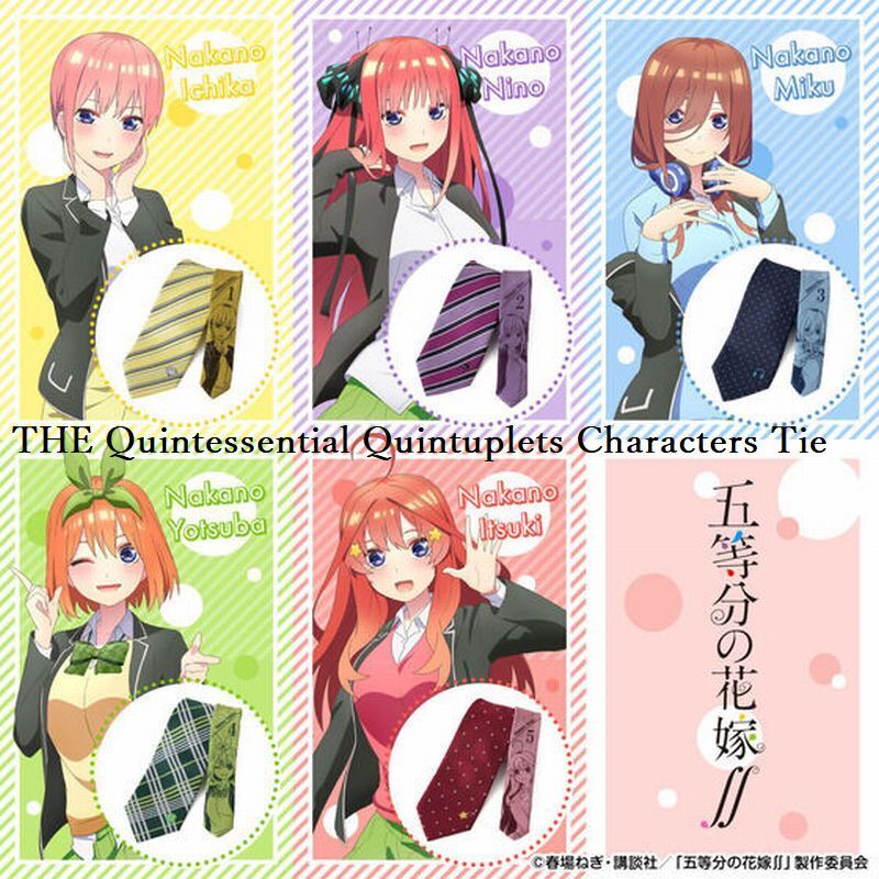 THE Quintessential Quintuplets Tie 5 Characters Japan Limited outfit Fashion