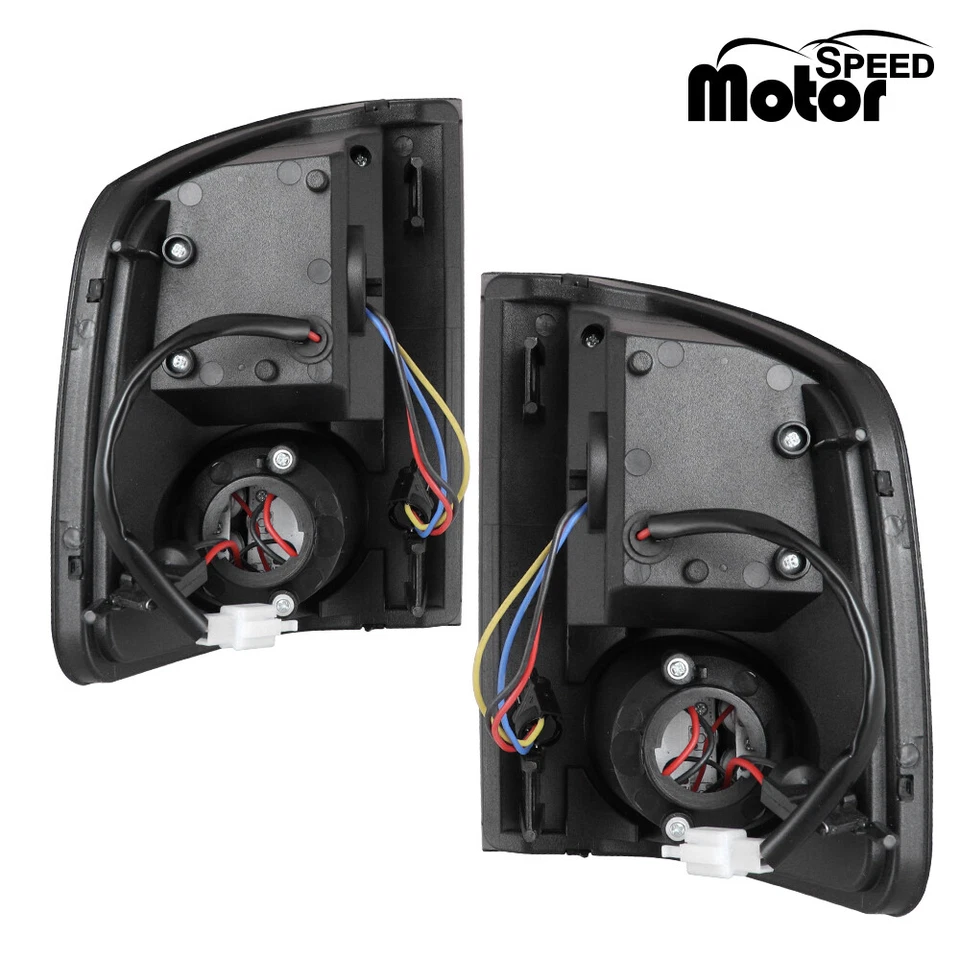 Chrome Smoke LED Tail Lights for 94-04 Chevrolet S10 / GMC Snoma Rear Lamp PAIR Foto 4 de 4