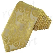New Brand Q Men's Micro Fiber Paisley Neck Tie necktie only Sunflower wedding