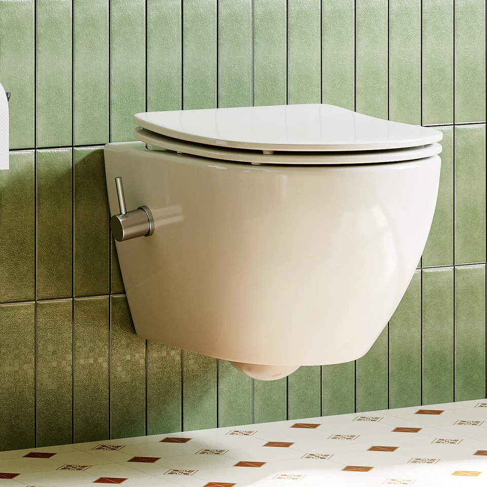 Spülrandloses Dusch WC inkl. Armatur + Sitz Toilette mit Bidet Funktion - Bild 4 von 4