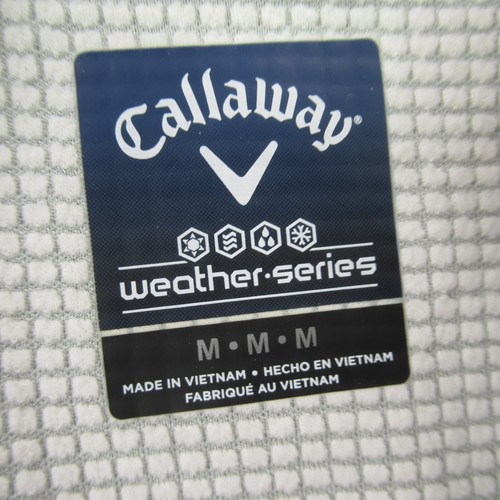 Callaway Sweater Mens Medium Long Sleeve 1/4 Zip Neck Gray Golf Weather Series - Picture 3 of 10