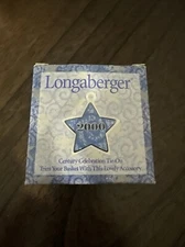 Longaberger 2000 Century Celebration "Star" Tie On Basket/gift USA
