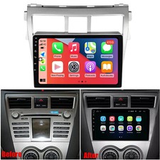 9 Apple Carplay Android 14 Car Stereo Radio For Toyota Yaris Sedan Vios 2007-12