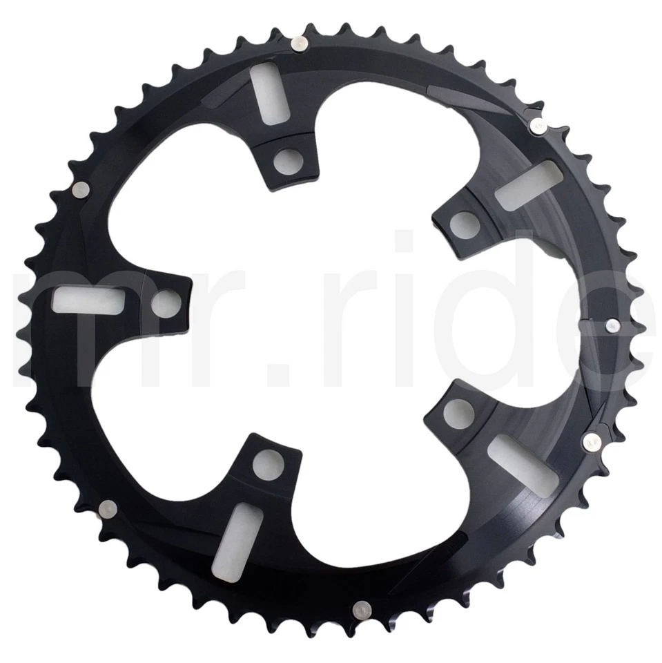 Driveline Chainring 52T 7075/T6 BCD 110mm Black,for 52/36T,11S Road Bike Bicycle - Image 4 of 4