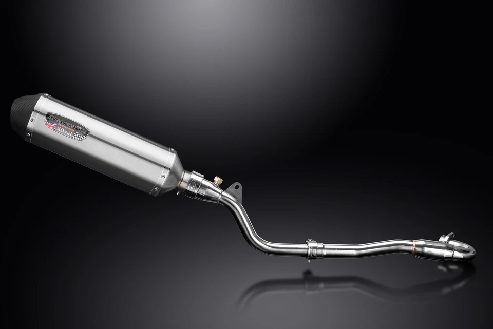 Silenciador de escape acero inoxidable X-Oval de 13,5" Kawasaki KLX250H 06-07 KLX250S 09-20 Foto 4 de 4