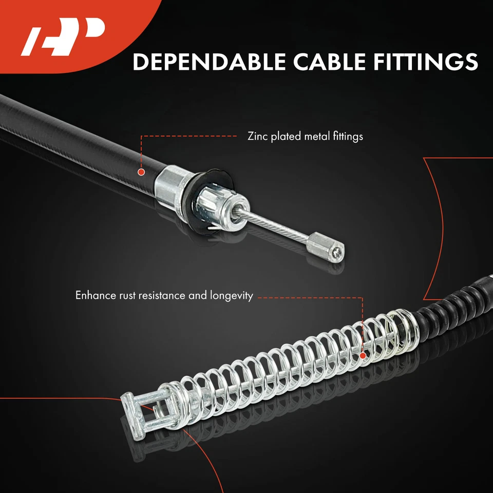 2 задних троса стояночного тормоза для Chevrolet Silverado 3500 GMC Sierra 3500 01-05 - Изображение 4 из 4